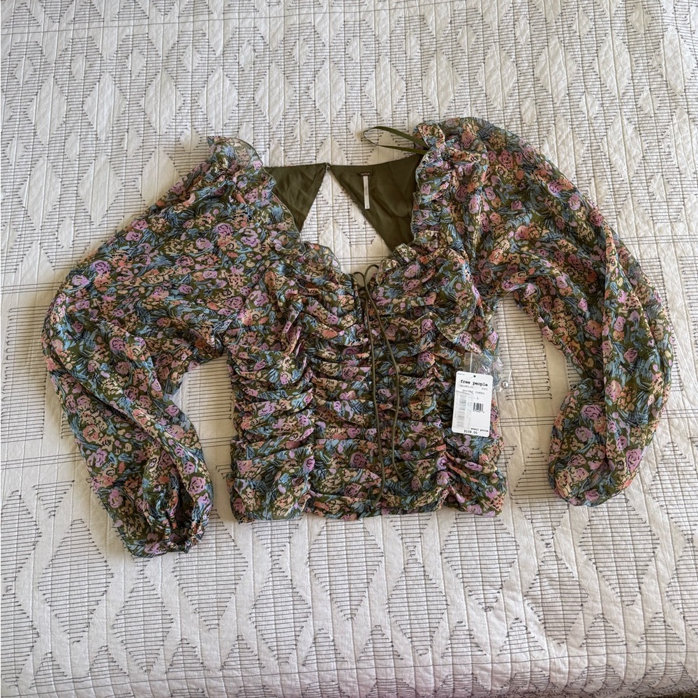 NWT Free People Mabel Blouse